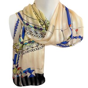 Frank Lloyd Wright Silk Scarf – Museum of Modern Art Collection – 12" x 58"